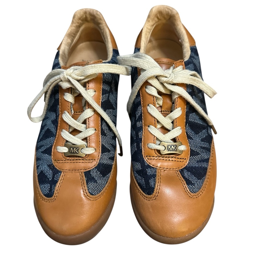 👟 Michael Kors - Jet Set Brown and Blue Trainer USED